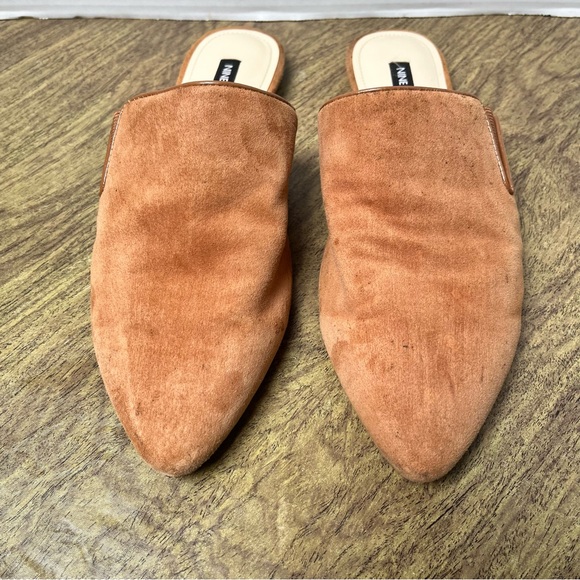 Nine West Freeda Pointy Toe Leather Mule Medium Brown Size 8.5 - Picture 4 of 12